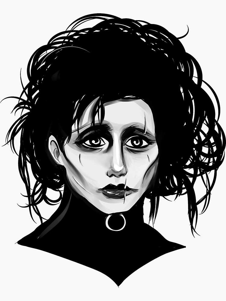 Edward Scissorhands Sticker By Joanashino Redbubble 1634