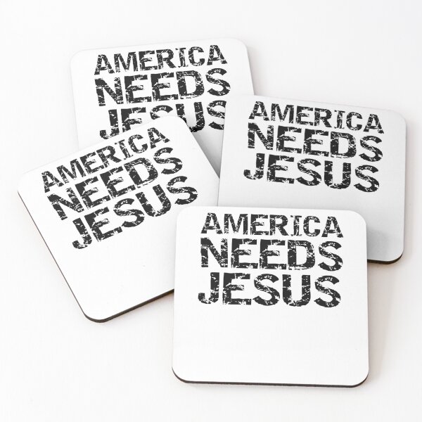 Item preview, Christian America Needs Jesus Christian Quote designed and sold by TNDesignStudio.