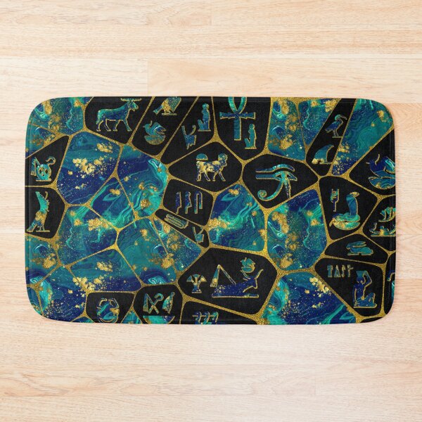 Item preview, Egyptian  Gold and Marble Voronoi diagram designed and sold by k9printart.