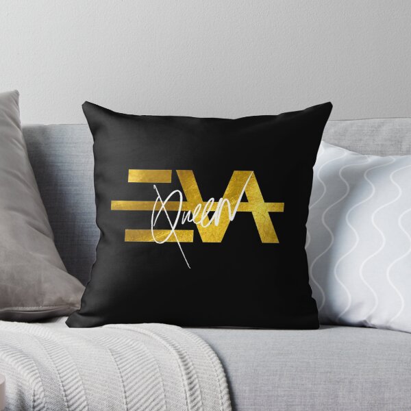 EVA QUEEN LOGO GOLD Coussin