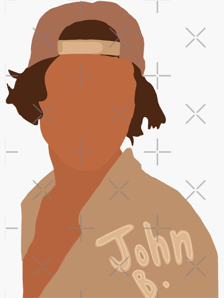 "John B." Sticker by maggieadamss Redbubble