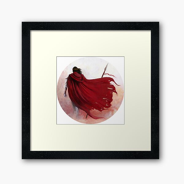 Item preview, Red Cape Warrior (Circle) designed and sold by Carissa LaPreal.