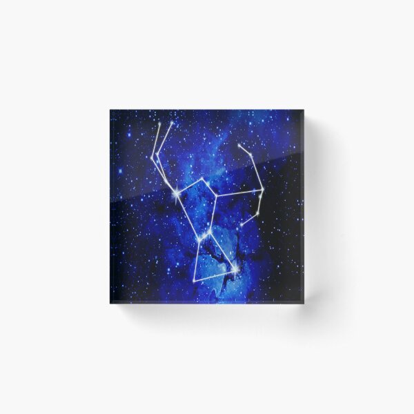 Orion Constellation Star Map Acrylic Block