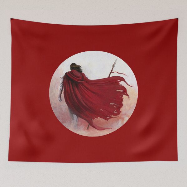 Item preview, Red Cape Warrior (Circle) designed and sold by Carissa LaPreal.