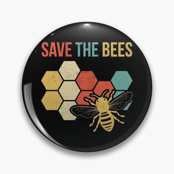 Item preview, Save the Bees - Retro Vintage Style designed and sold by EstelleStar.