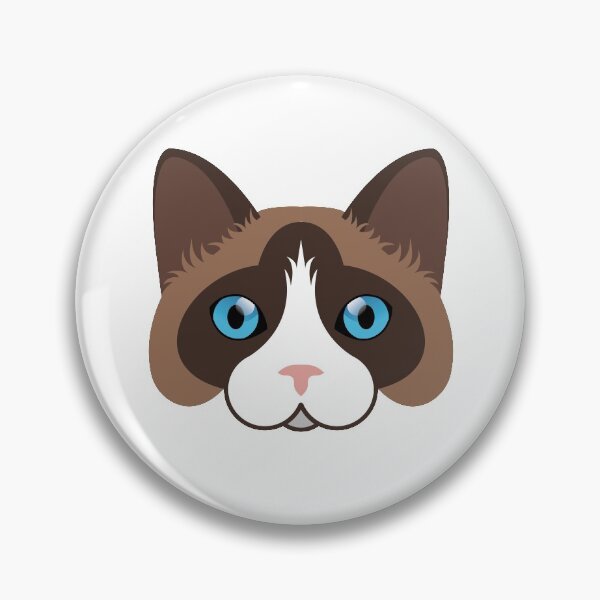 Item preview, Snowshoe cat face designed and sold by ShirtBricks.