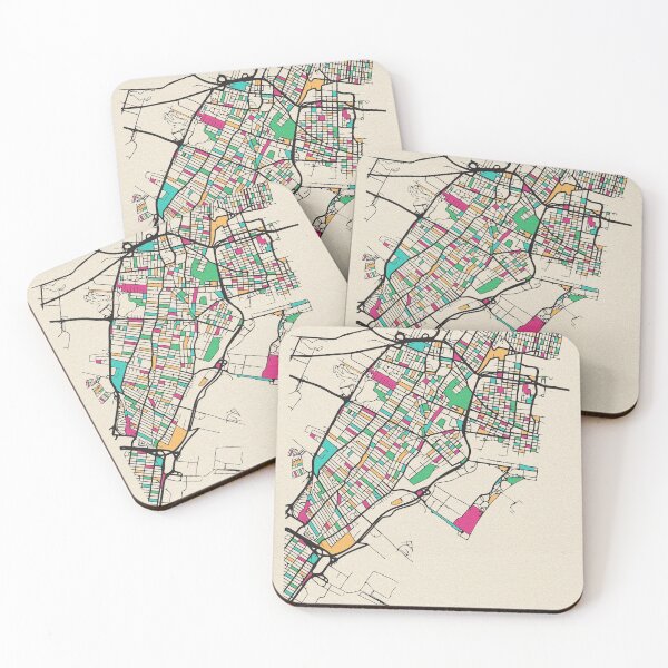 Item preview, Jersey City, New Jersey Street Map designed and sold by A Deniz Akerman.
