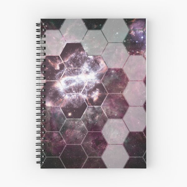 Item preview, honeycomb galaxy pattern // pink & black designed and sold by missninjacookie.