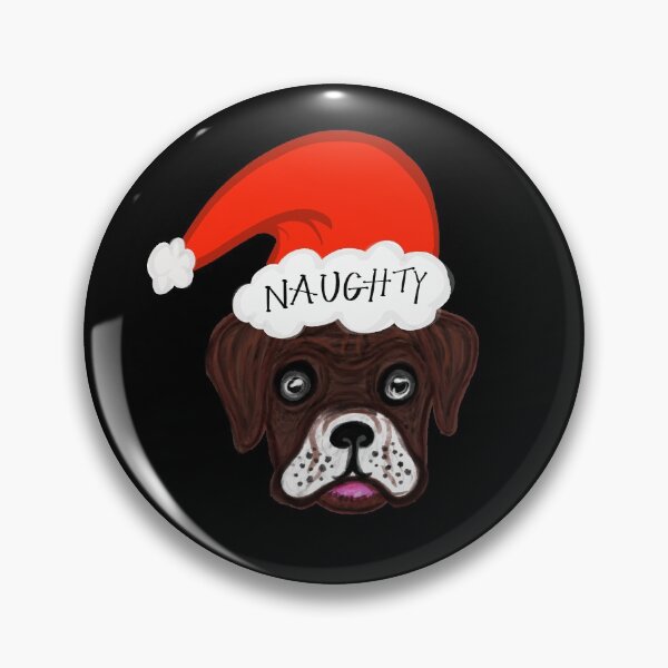 Artikelvorschau, Boxer Hund Santa frech entworfen und verkauft von GIVENGRACE.ART.