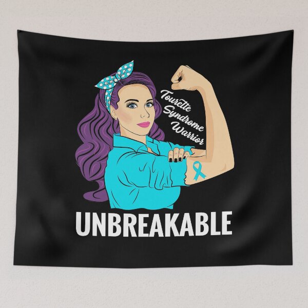 Item preview, Tourette Syndrome Warrior Unbreakable Awareness designed and sold by ZNOVANNA.