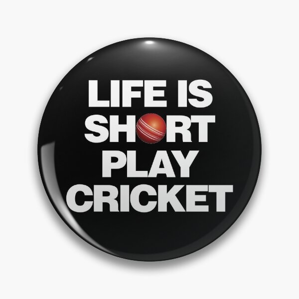 Item preview, Life is Short Play Cricket designed and sold by elhefe.