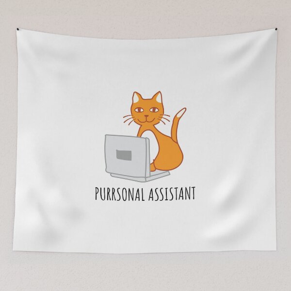 Item preview, Purrsonal Assistan - Working at Home Cat designed and sold by EstelleStar.