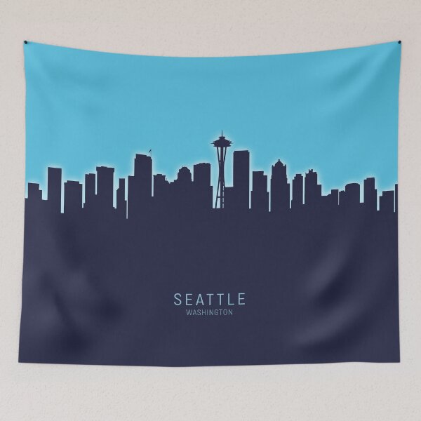 Item preview, Seattle Washington Skyline designed and sold by ArtPrints.
