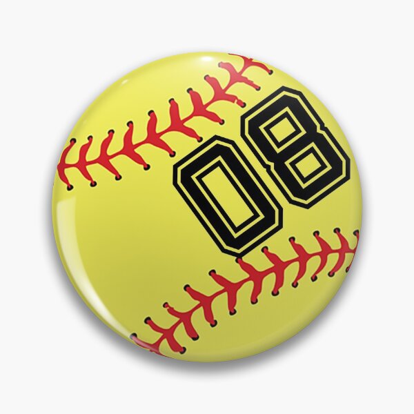 Item preview, Softball Player Jersey No 08 Back Number #08 Ball Sport Sticker Gift designed and sold by theshirtinator.