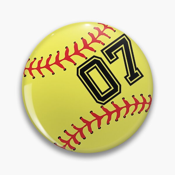 Item preview, Softball Player Jersey No 07 Back Number #07 Ball Sport Sticker Gift designed and sold by theshirtinator.