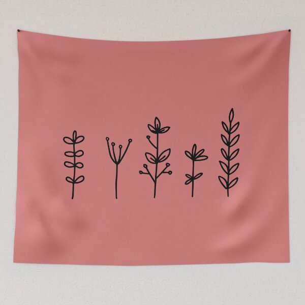 Item preview, Plants grasses minimal mauve designed and sold by mintwolke.