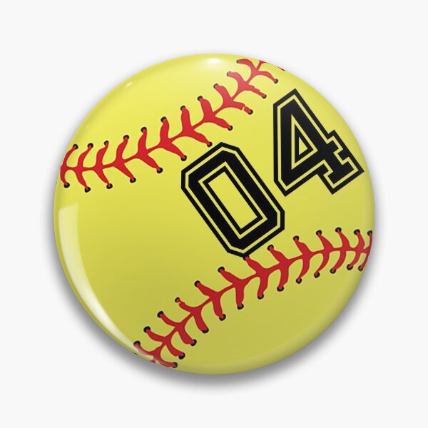 Item preview, Softball Player Jersey No 04 Back Number #04 Ball Sport Sticker Gift designed and sold by theshirtinator.