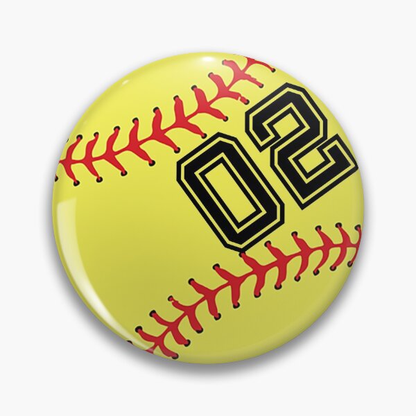 Item preview, Softball Player Jersey No 02 Back Number #02 Ball Sport Sticker Gift designed and sold by theshirtinator.