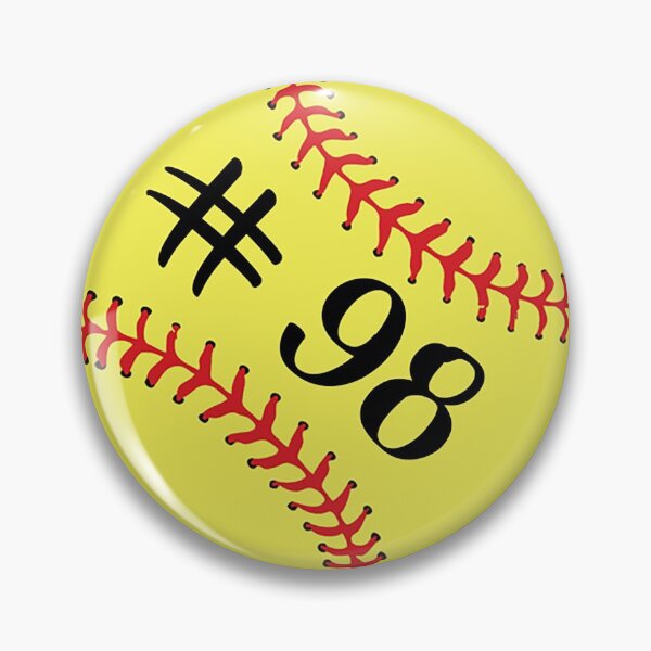 Item preview, Softball Player Jersey No 98 Back Number #98 Ball Sport Sticker Gift designed and sold by theshirtinator.