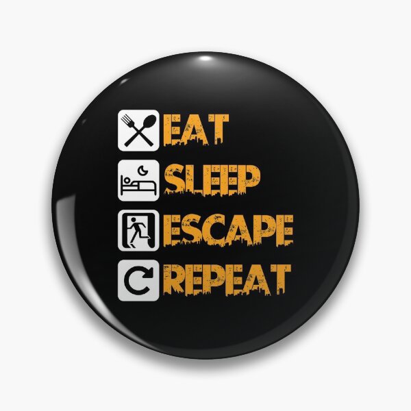 Item preview, Eat Sleep Escape Repeat designed and sold by saechla.