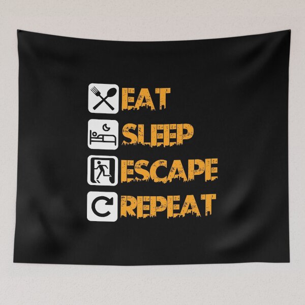Item preview, Eat Sleep Escape Repeat designed and sold by saechla.
