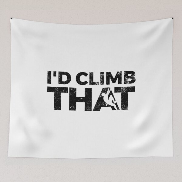 Item preview, Rock Climbing Vintage Design for a Rock Climber - I'd Climb That - designed and sold by EstelleStar.