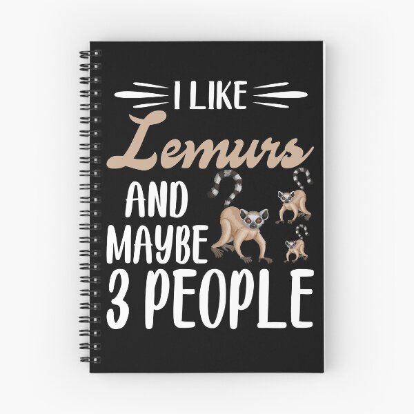 Item preview, I Like Lemurs and Maybe 3 People - Funny Introvert Lemur Lover designed and sold by CreativeVez.