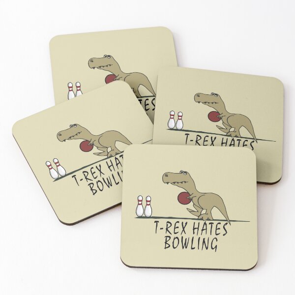 Item preview, T-Rex - Hates Bowling designed and sold by Mad Monkey Shop.