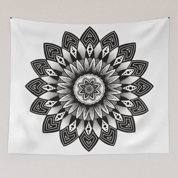 Item preview, Black and White Mandala designed and sold by MaddysArts.