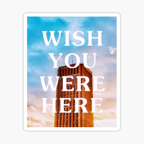 UMASS WISH YOU WERE HERE Sticker
