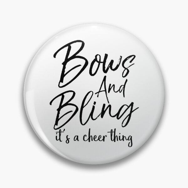Item preview, Bows and Bling it's a Cheer Thing Cheerleading Quote designed and sold by TNDesignStudio.