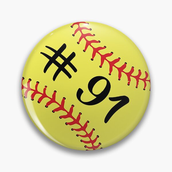 Item preview, Softball Player Jersey No 91 Back Number #91 Ball Sport Sticker Gift designed and sold by theshirtinator.