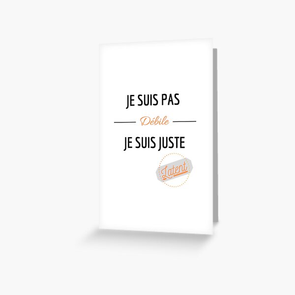 Carte De Vœux Citation Marrante Et Fun Pour Cadeau Par Silkybitter Redbubble