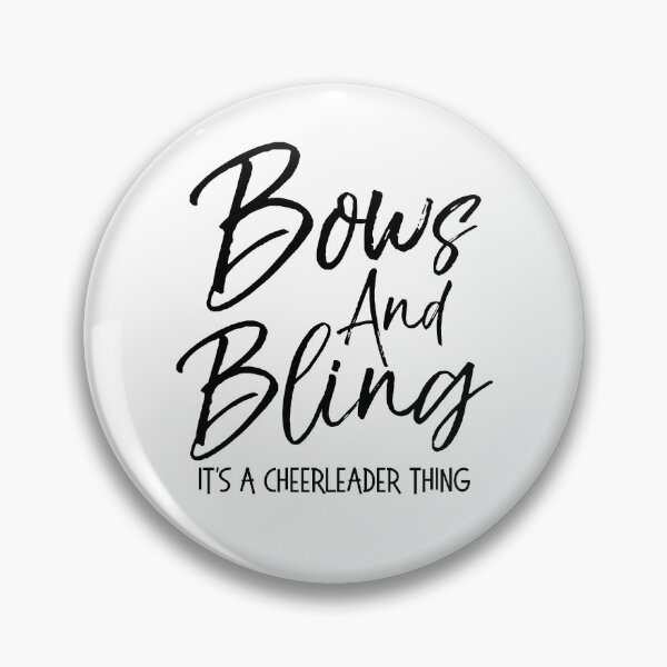 Item preview, Bows and Bling it's a Cheerleader Thing Cheerleading Quote designed and sold by TNDesignStudio.