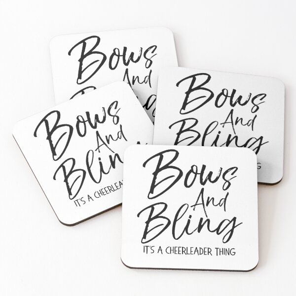 Item preview, Bows and Bling it's a Cheerleader Thing Cheerleading Quote designed and sold by TNDesignStudio.