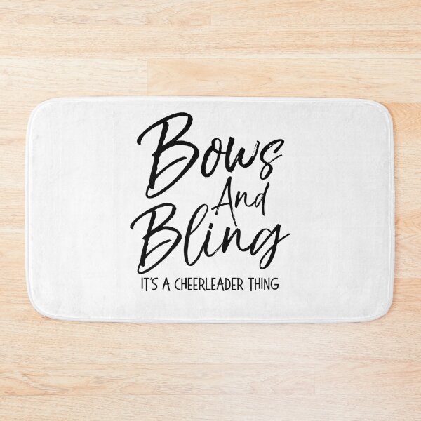 Item preview, Bows and Bling it's a Cheerleader Thing Cheerleading Quote designed and sold by TNDesignStudio.