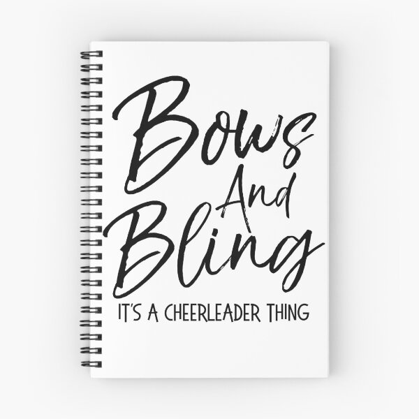 Item preview, Bows and Bling it's a Cheerleader Thing Cheerleading Quote designed and sold by TNDesignStudio.