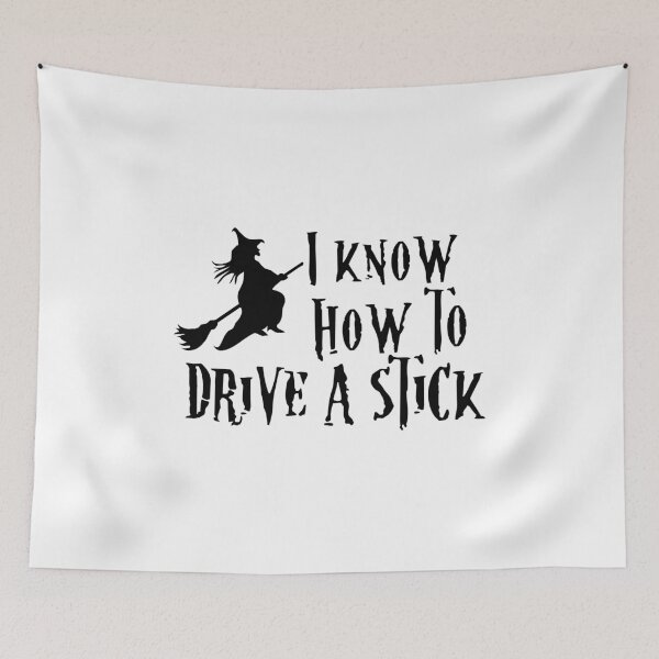 Item preview, Witch I Know How to Drive a Stick designed and sold by EstelleStar.