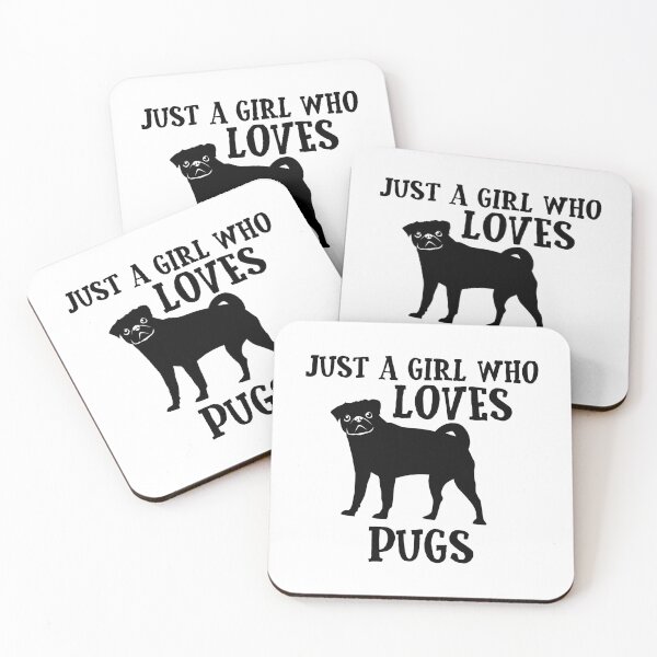 Item preview, Just a Girl Who Loves Pugs designed and sold by EstelleStar.