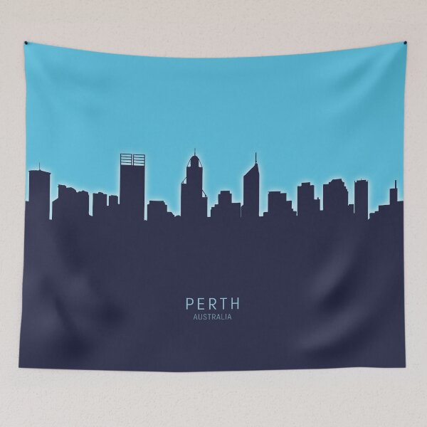 Artikelvorschau, Perth Australia Skyline entworfen und verkauft von ArtPrints.