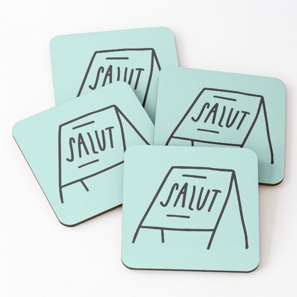 Item preview, Salute! Blackboard sign minimal mint designed and sold by mintwolke.