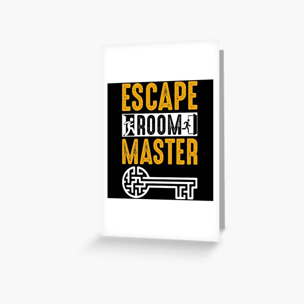 Escape Room Master Grußkarte