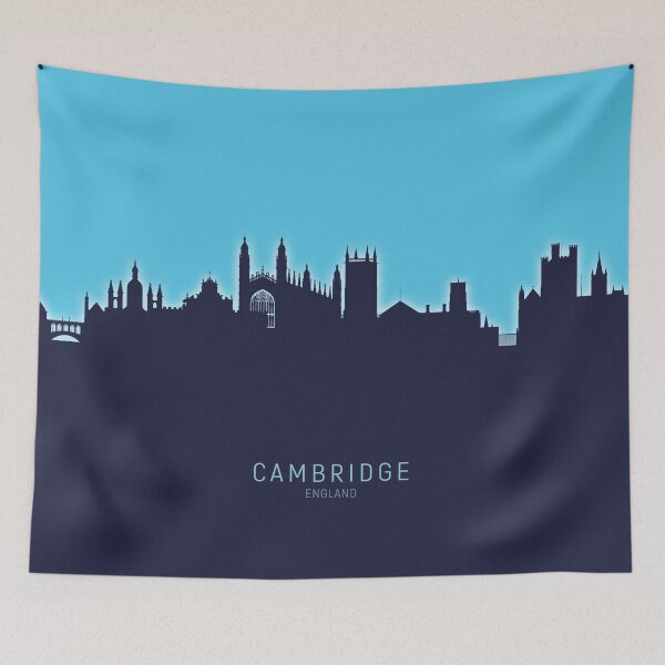 Aperçu de l'œuvre Cambridge England Skyline créée et vendue par ArtPrints.