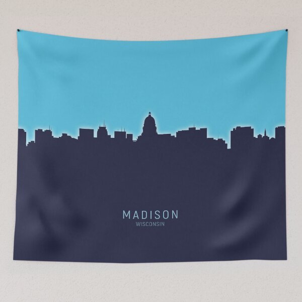 Artikelvorschau, Madison Wisconsin Skyline entworfen und verkauft von ArtPrints.