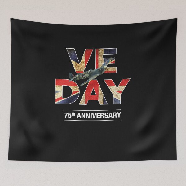 Item preview, VE Day WWII V-E Day Celebration Spitfire 75th Anniversary designed and sold by iBestSellings.