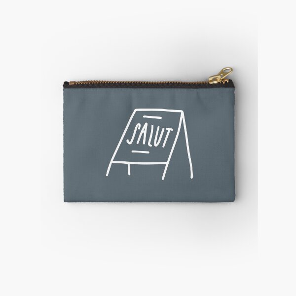 Item preview, Salute! Blackboard sign minimal blue-gray designed and sold by mintwolke.