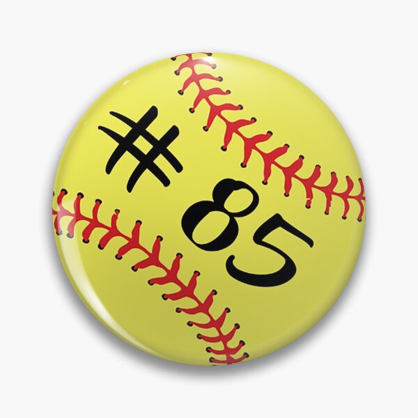 Item preview, Softball Player Jersey No 85 Back Number #85 Ball Sport Sticker Gift designed and sold by theshirtinator.