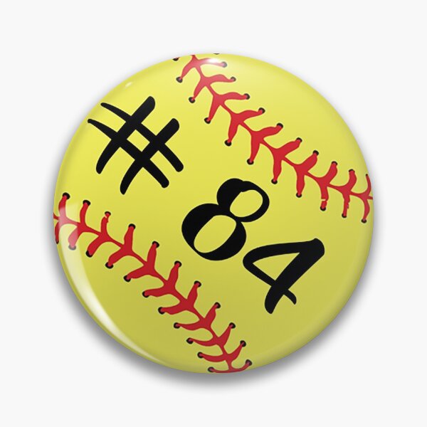 Item preview, Softball Player Jersey No 84 Back Number #84 Ball Sport Sticker Gift designed and sold by theshirtinator.