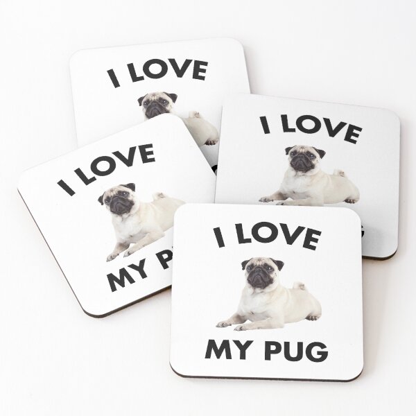 Item preview, Cute White Pug Design designed and sold by EstelleStar.