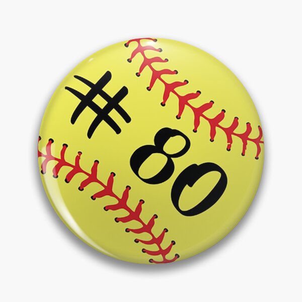 Item preview, Softball Player Jersey No 80 Back Number #80 Ball Sport Sticker Gift designed and sold by theshirtinator.